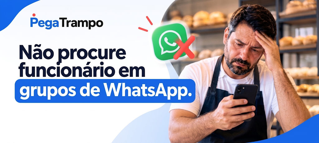 Nao procure funcionario em grupos de WhatsApp.